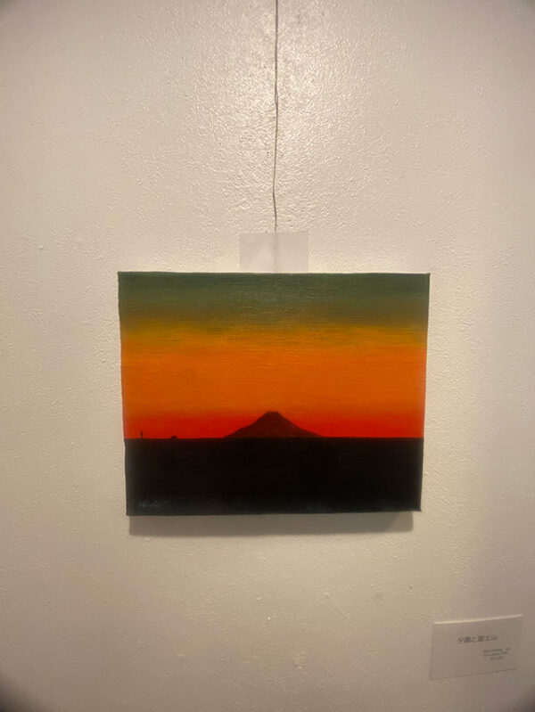 17「夕陽と富士山」